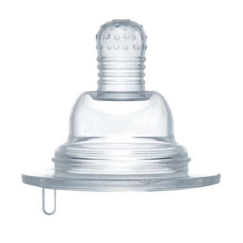 華林貝比寬口徑L孔黃金三角奶嘴(2入)