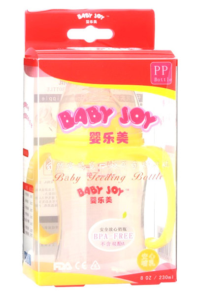 嬰樂美230ml自然實感寬口雙耳自動奶瓶