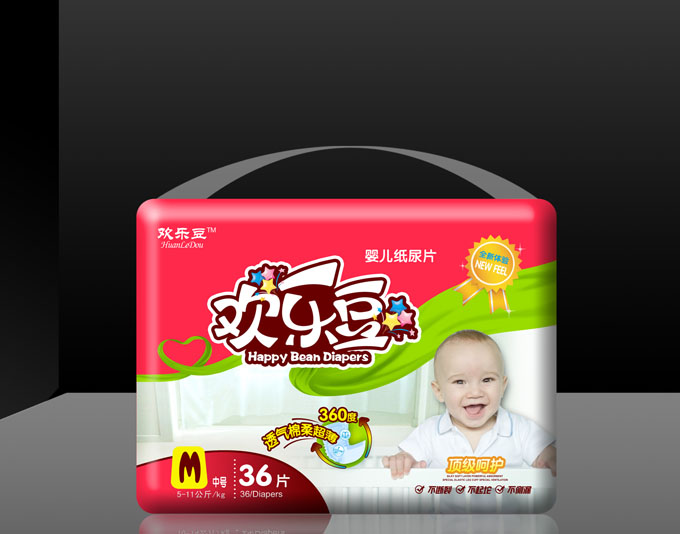 歡樂(lè)豆紙尿片棉M號(hào)