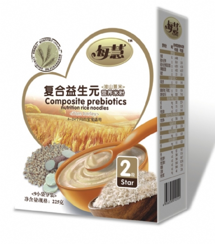 每慧淮山薏米復(fù)合益生元米粉2段(盒裝)