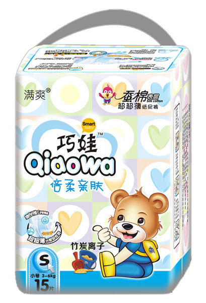 巧娃倍柔親膚超薄紙尿褲S15片裝