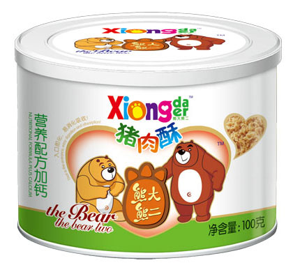 熊大熊二營養(yǎng)配方加鈣豬肉酥