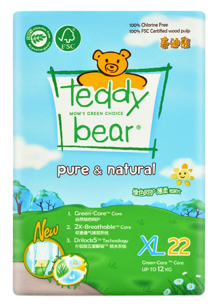 泰迪熊呵護(hù)嬰兒紙尿褲迷你裝XL碼