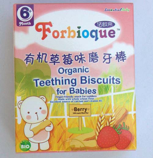 法歐來有機(jī)草莓味磨牙棒