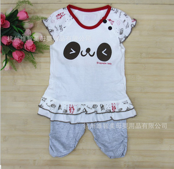 嬰悅家女童短袖短褲套裝