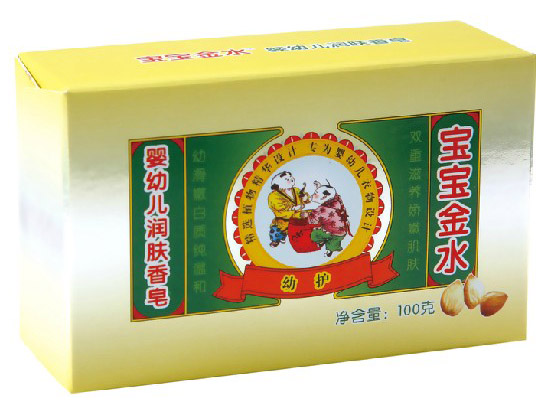 寶寶金水?huà)胗變簼?rùn)膚香皂