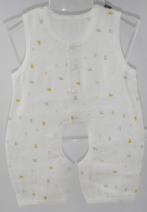 娃愛(ài)的蓓蓓無(wú)袖紗布哈衣