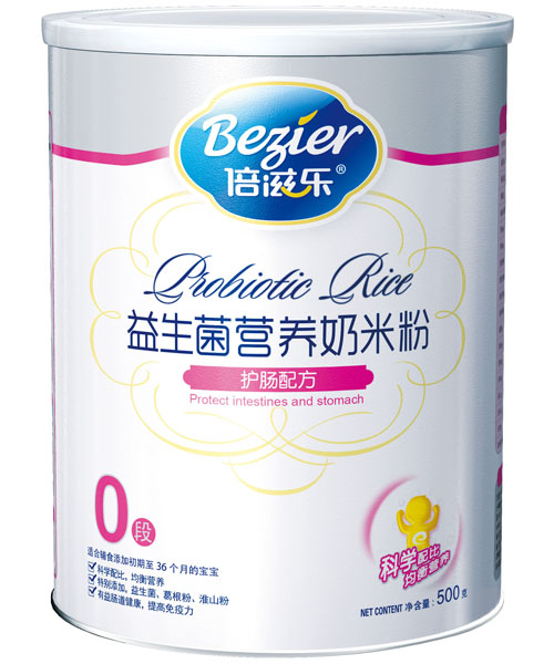 倍滋樂500克聽裝益生菌護(hù)腸米粉0段