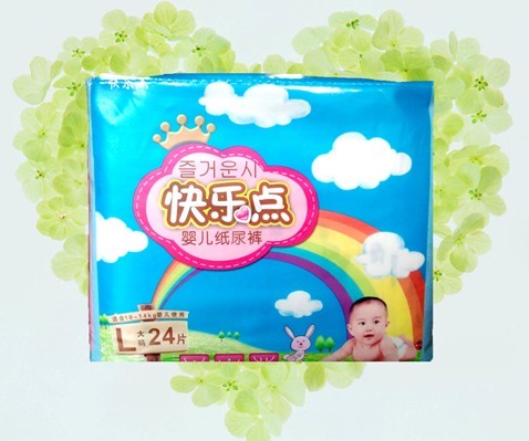 快樂(lè)點(diǎn)超薄紙尿褲大碼24片