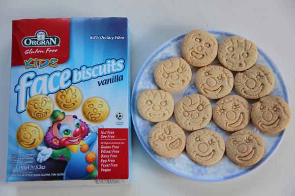 澳洲兒童無(wú)敏臉譜香草餅干