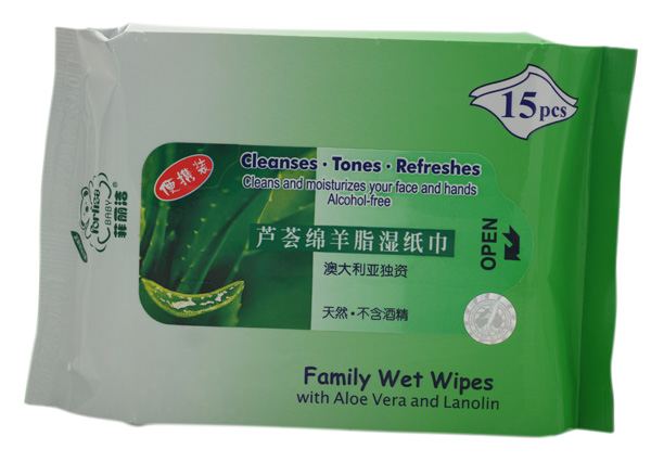 菲麗潔寶寶蘆薈綿陽(yáng)脂濕紙巾