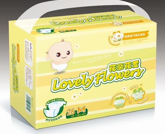 Aptamil花親花愛超級透氣菊花紙尿褲M26