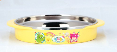 朗維兒童防燙抗菌不銹鋼托盤(pán)