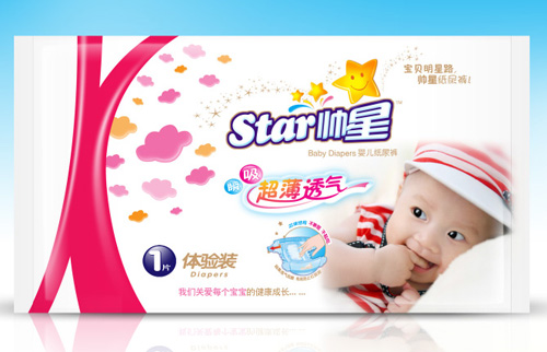 帥星超薄透氣紙尿褲體驗裝