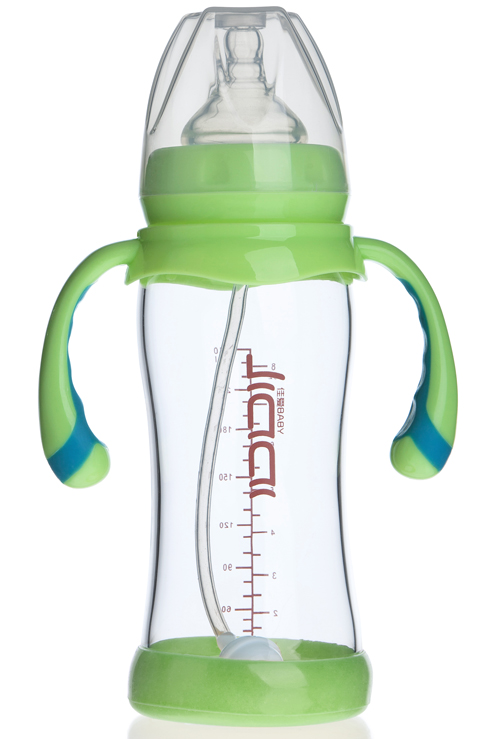 佳愛防摔晶鉆玻璃奶瓶(寬口徑)120ml