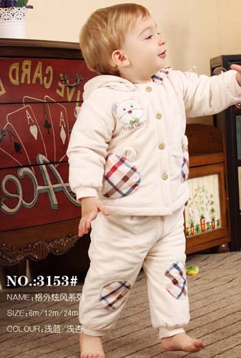 諾比帶帽棉衣套裝