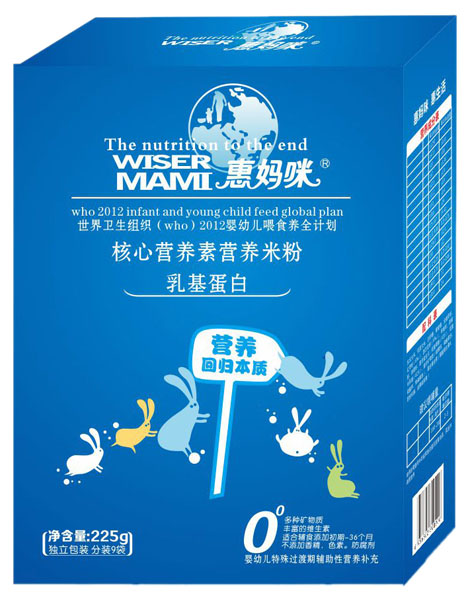 惠媽咪乳基蛋白核心營養(yǎng)素營養(yǎng)米粉225g