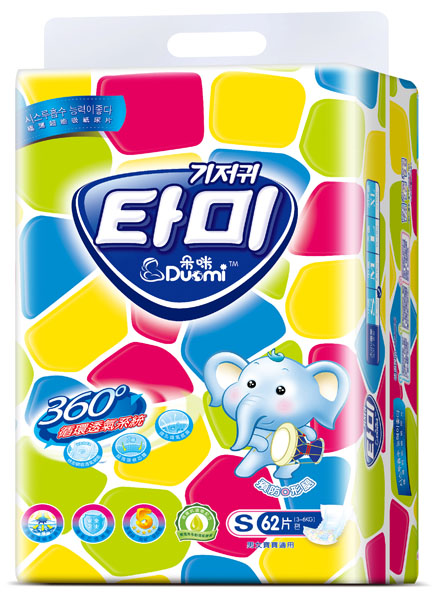 朵咪極薄超能吸嬰兒紙尿片S62片