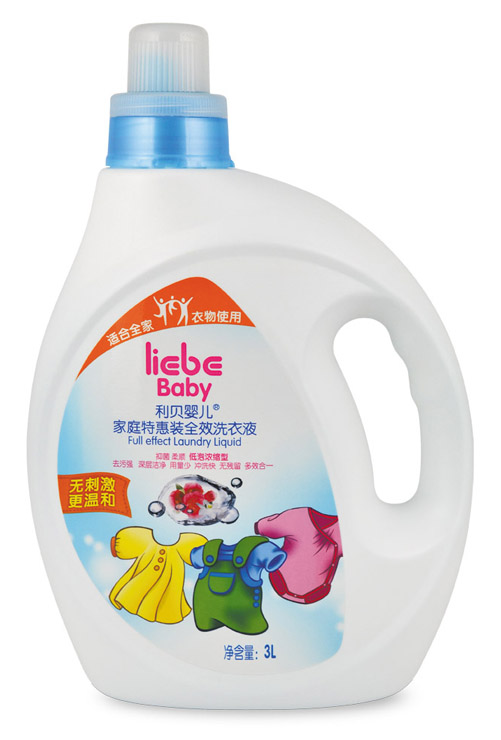 利貝嬰兒家庭特惠裝全效洗衣液3L