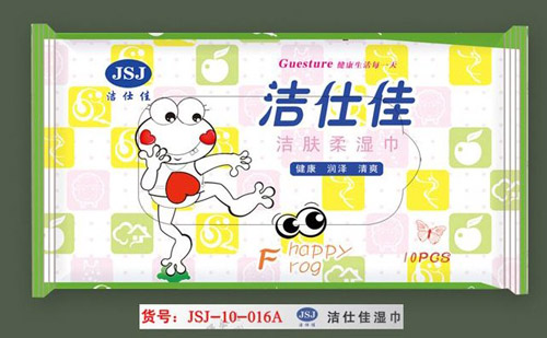 潔仕佳潔膚清爽柔濕巾10pcs