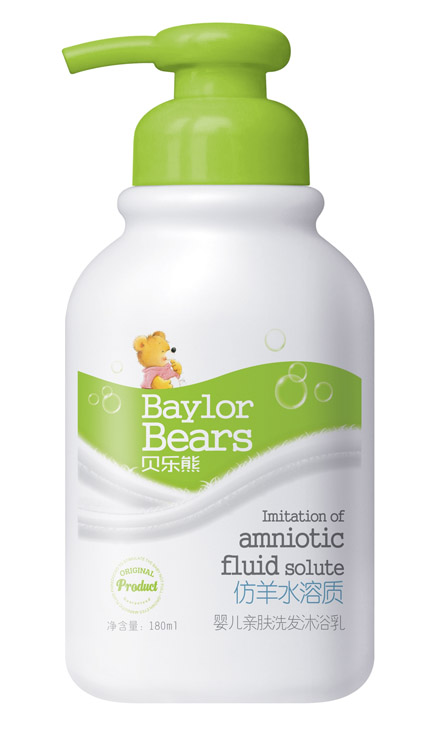 貝樂(lè)熊仿羊水溶質(zhì)洗發(fā)沐浴乳180ML
