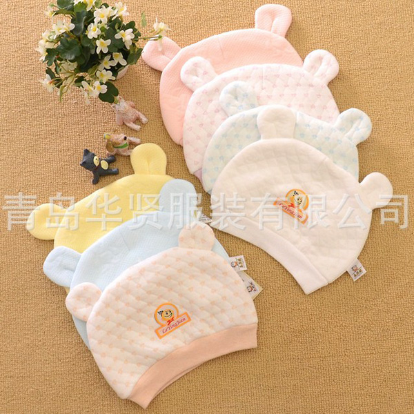 樂嬰健純棉保暖雙耳帽