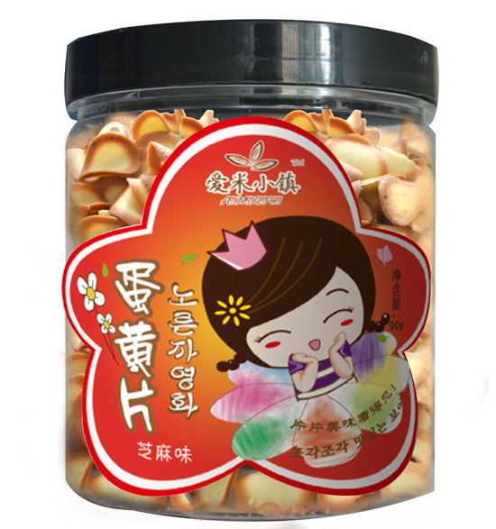 愛米小鎮(zhèn)芝麻味蛋黃片