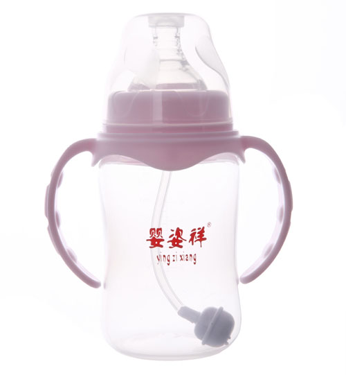 嬰姿祥寬口雙耳自動弧形奶瓶240ML