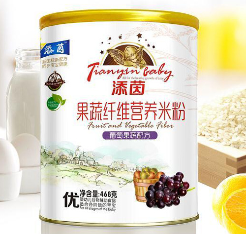 添茵葡萄蔬果配方果蔬纖維營養(yǎng)米粉