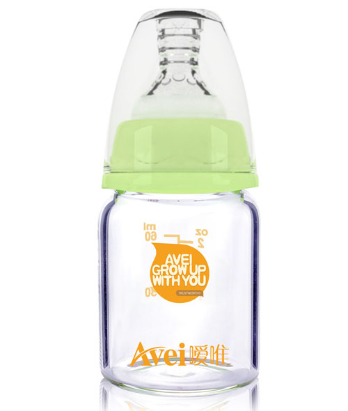 噯唯標(biāo)準口徑高硼硅玻璃奶瓶(60ml)