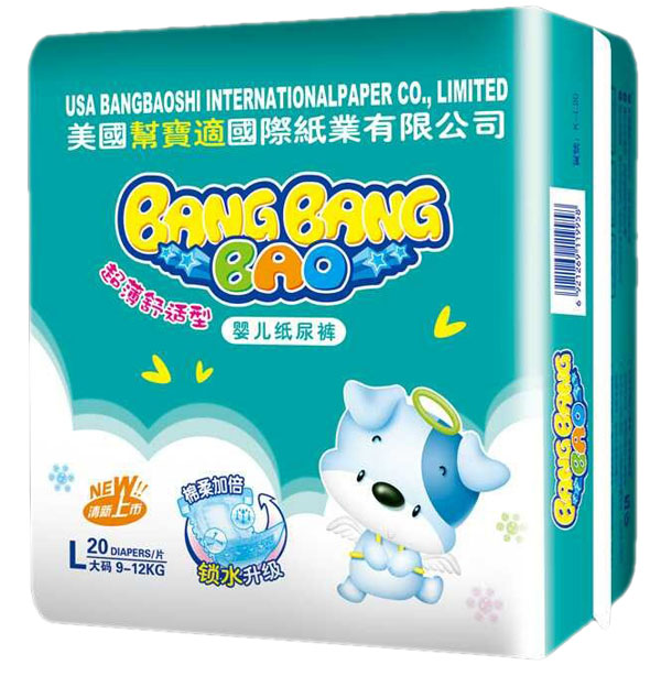 幫幫寶超薄舒適型嬰兒紙尿褲L20片