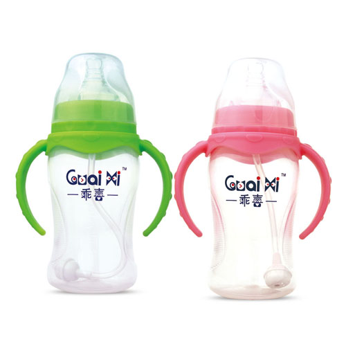 寬口弧形PP有耳自動保鮮奶瓶240ML G0062