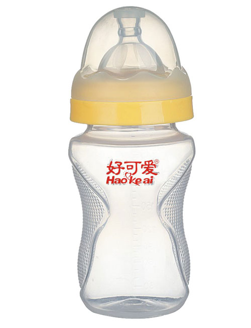 好可愛(ài)寬口弧形奶瓶260ml