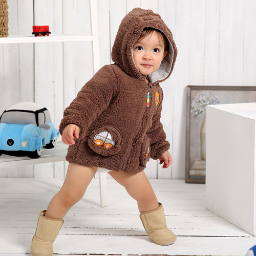 棉果果帶帽前開(kāi)拉鏈衫