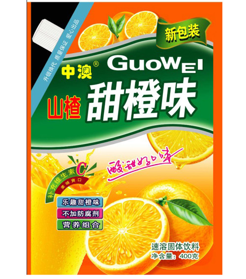 中澳山楂甜橙味速溶固體飲料