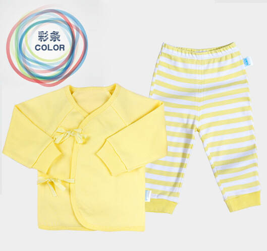 貝茜蒂黃色彩條純棉內(nèi)衣套裝
