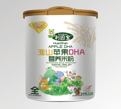 利因?qū)毣瓷教O果DHA營養(yǎng)米粉