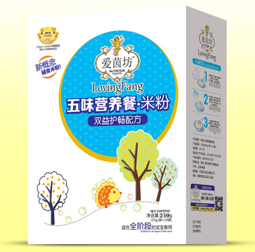 愛茵坊雙益護(hù)暢五味營(yíng)養(yǎng)餐米粉盒裝