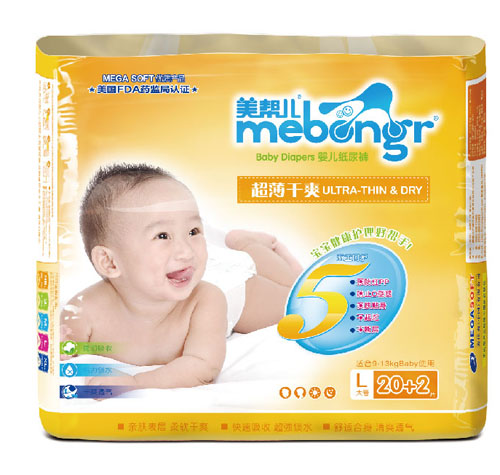 美幫兒超薄干爽尿褲L碼