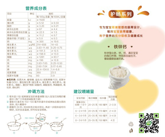 好立美鈣鐵鋅+益生元組合米粉