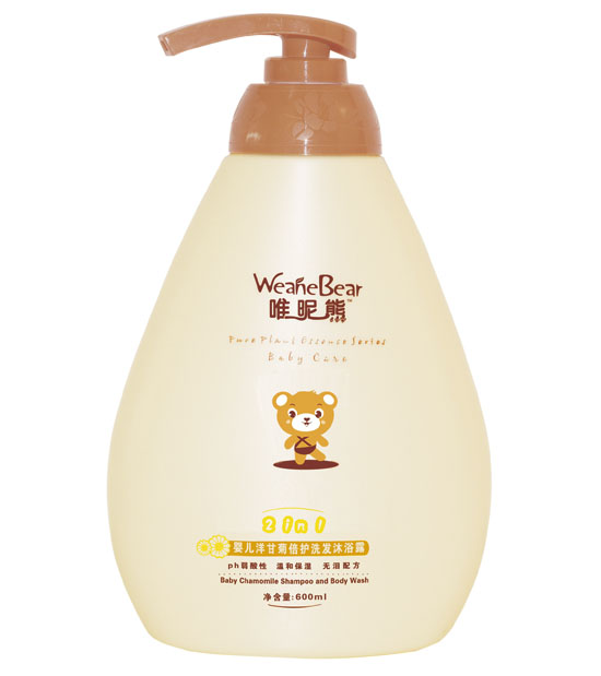 唯昵熊嬰兒洋甘菊倍護(hù)洗發(fā)沐浴露600ml