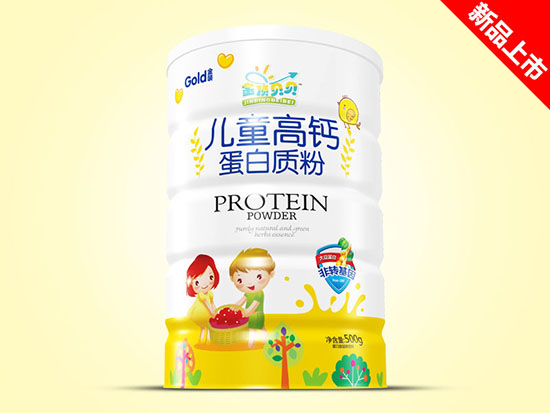 金頂貝貝蛋白質(zhì)粉500g鐵聽-兒童高鈣
