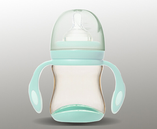 愛弗圖西180MLPPSU寬口帶手柄奶瓶(翡翠藍(lán))