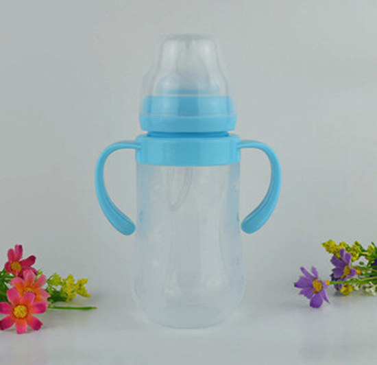 聰貝寬口徑硅膠奶瓶240ml