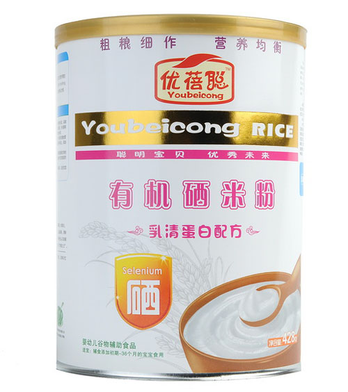 優(yōu)蓓聰有機(jī)硒米粉乳清蛋白(鐵聽)