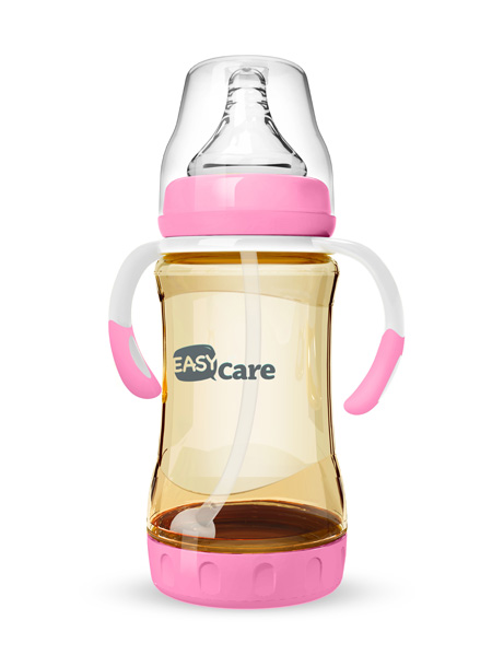 伊斯卡爾240mlPPSU防脹氣自動(dòng)奶瓶(紅)