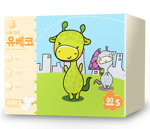 優(yōu)貝可極薄款嬰兒紙尿褲S碼80片大包裝