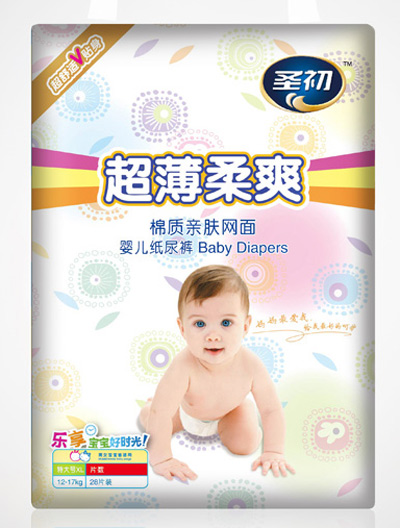 圣初超薄柔爽紙尿褲(中包)XL