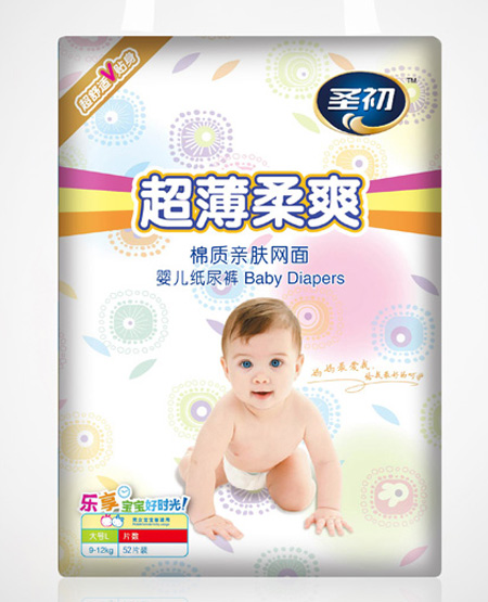圣初超薄柔爽紙尿褲(大包)L
