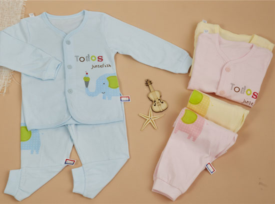 金色小魚(yú)純棉素色單面大象束口桃開(kāi)套